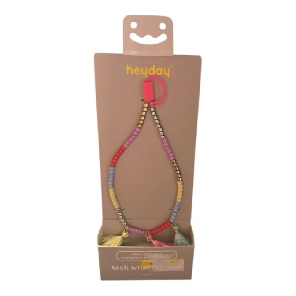 4/$20 heyday Blush Pink Tech Wristlet Lanyard